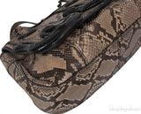 Fendi Brown Natural Python Flap Bag