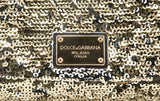 Sequined Leather Shoulder Bag