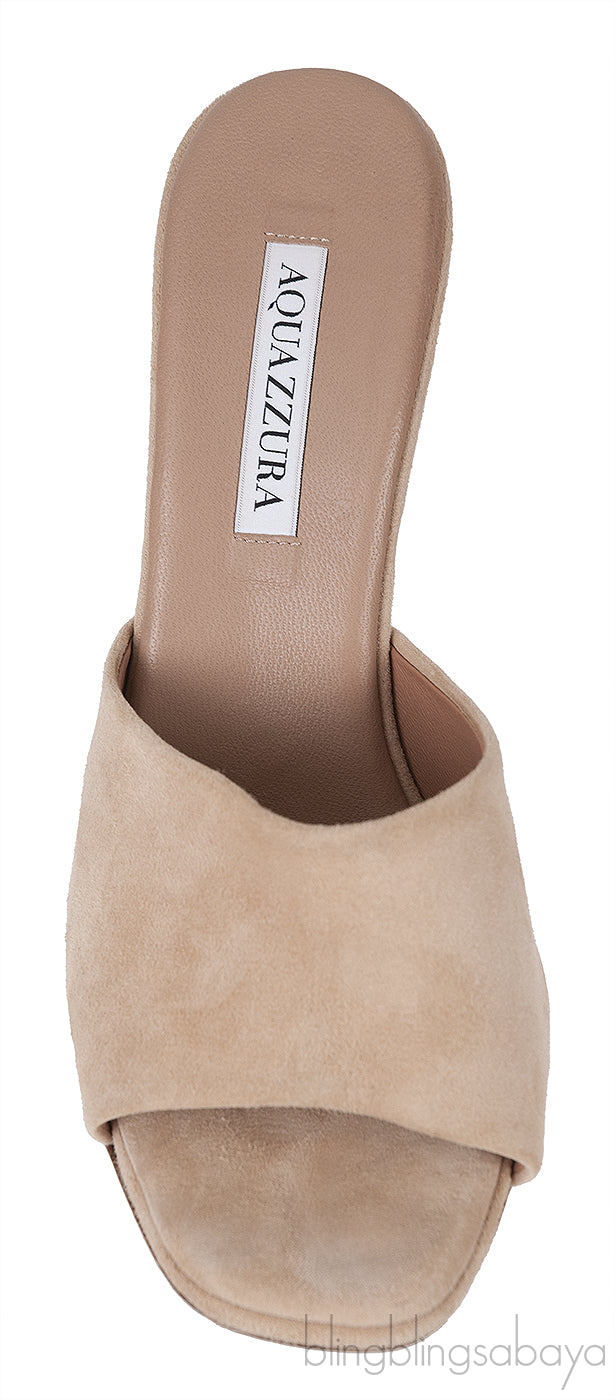 Light Brown Suede Mule