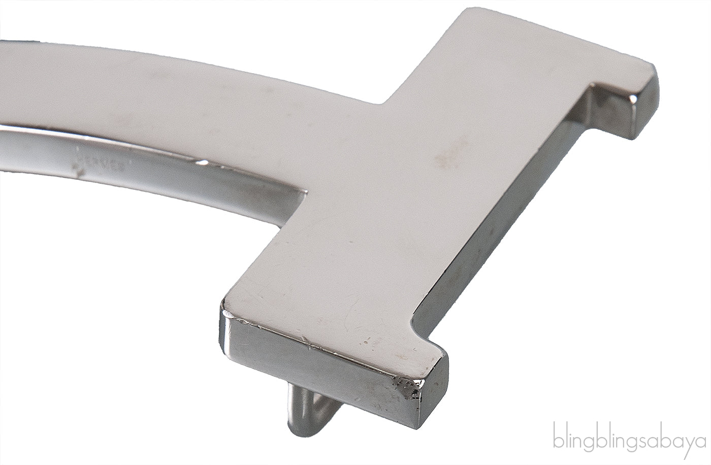 White Epsom \"H\" Reversible Belt