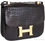 Vintage Constance Brown Crocodile