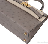 HSS Kelly 20 Ostrich Gris Tourterelle Toffe GHW