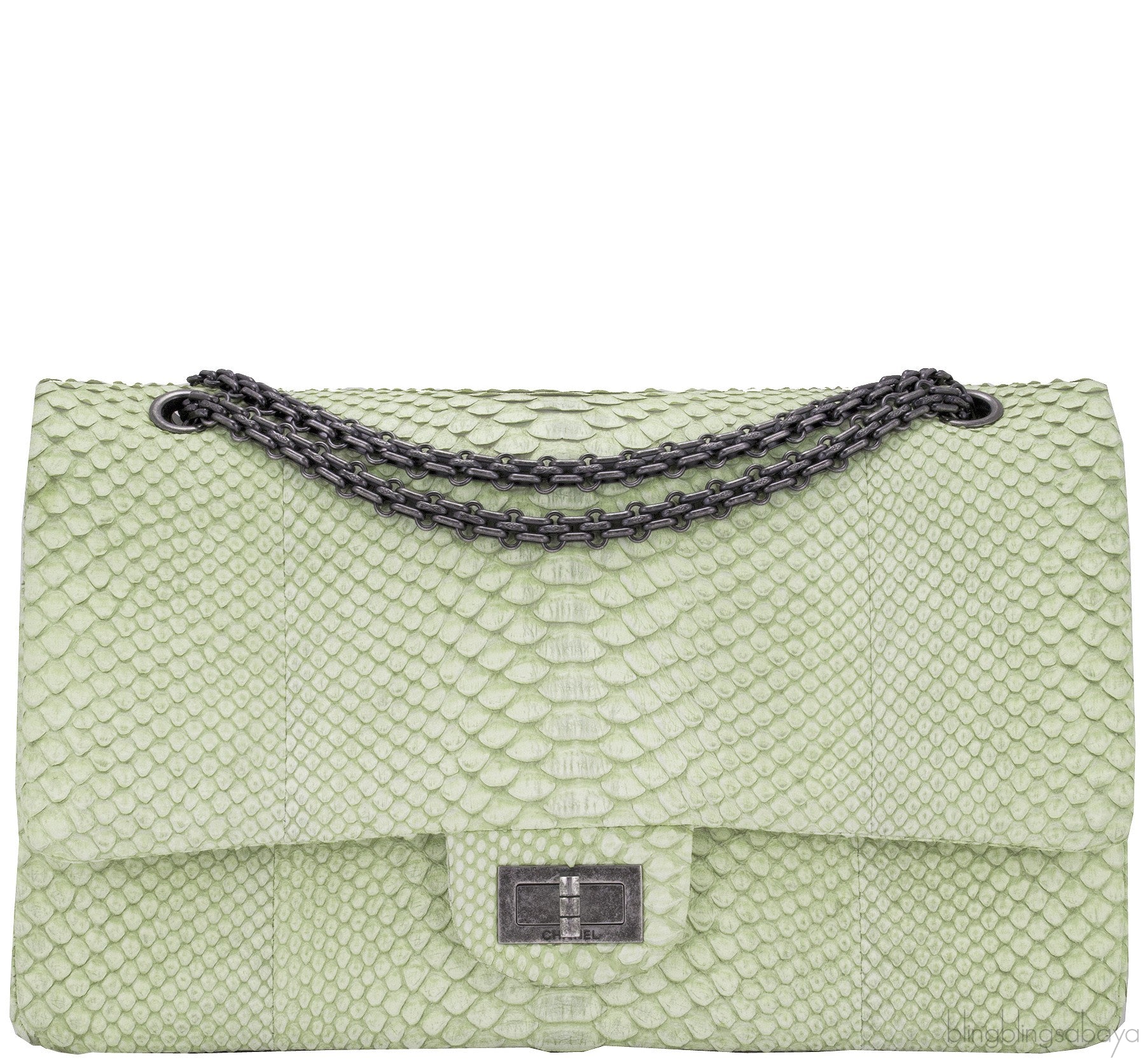 2.55 Reissue Jumbo Flap Bag Python