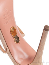 Crystal Embellished Suede Slingback