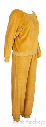 Yellow Mustard Raglan Sweatshirt & Track Pants