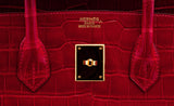 Birkin 35 Red Braise Shiny Croco
