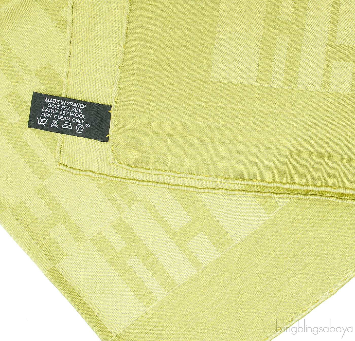 Green H Printed Stole