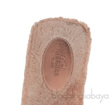 Hermes Oran Teddy Bear Brown Sandals