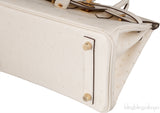 Birkin 25 Boreal Nata Ostrich GHW
