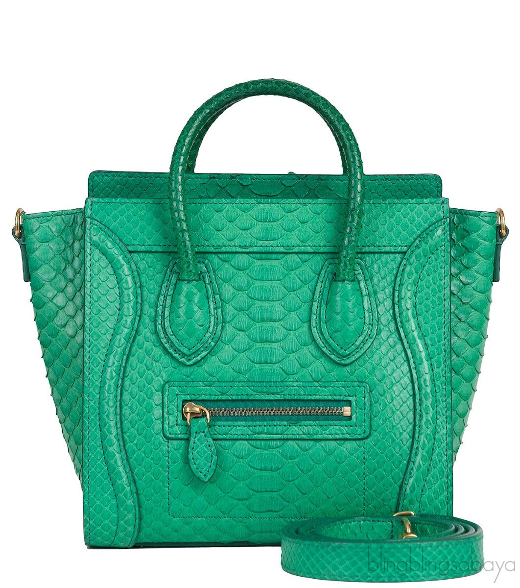 Green Python Nano Luggage