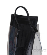 Black Marlow PVC Slingback Pumps