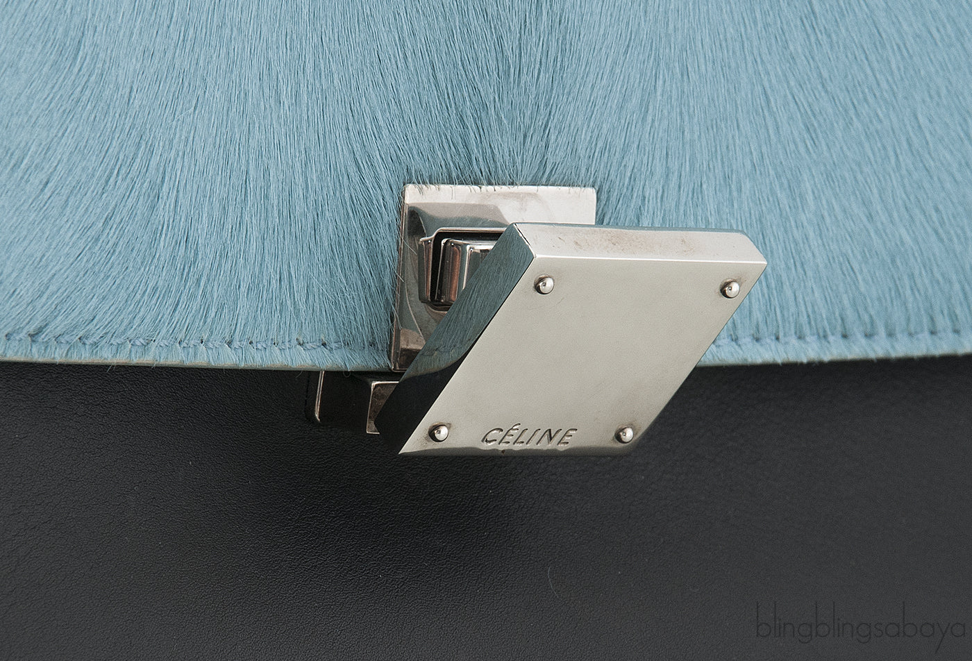 Trapeze Luggage Tri-color Pony Hair*