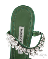 Lurum 90 Emerald Satin Pump