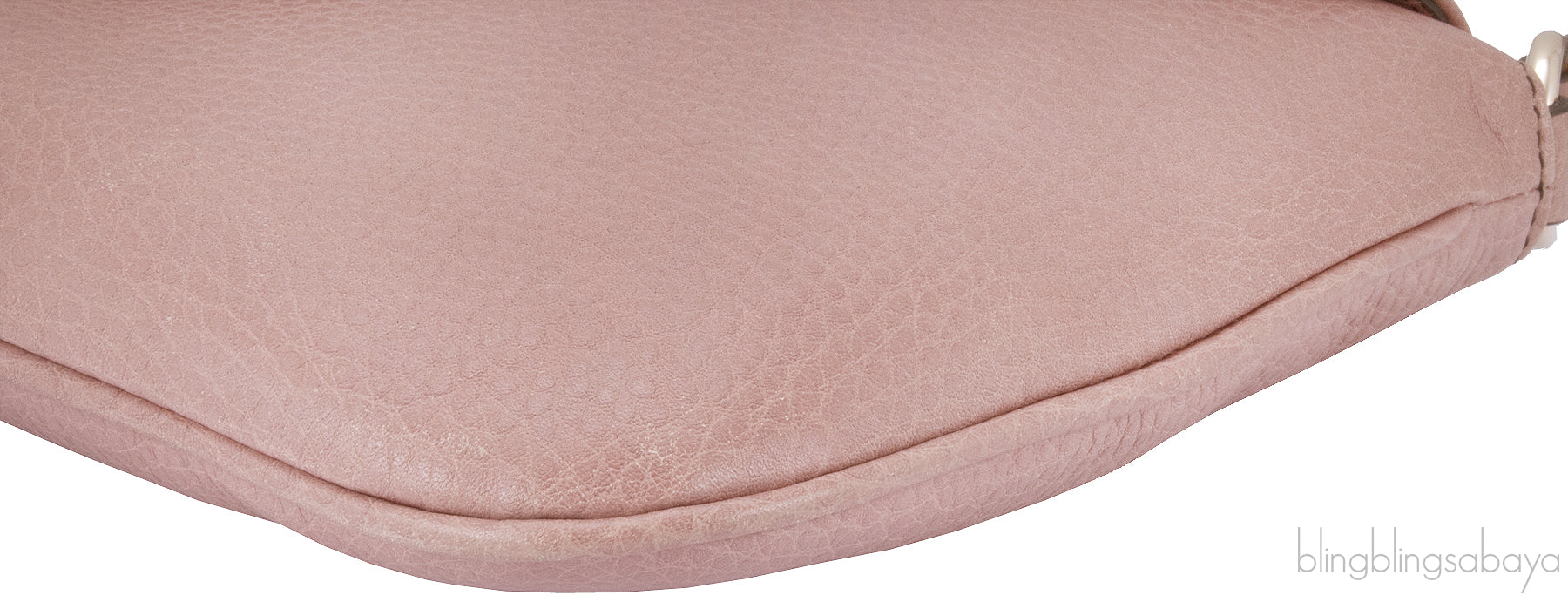 Dusty Pink V Logo Shoulder Bag