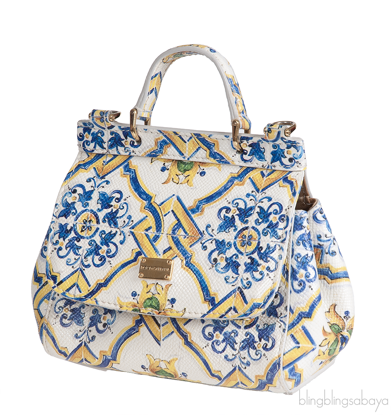 Majolica Print Miss Sicily Mini Shoulder Bag