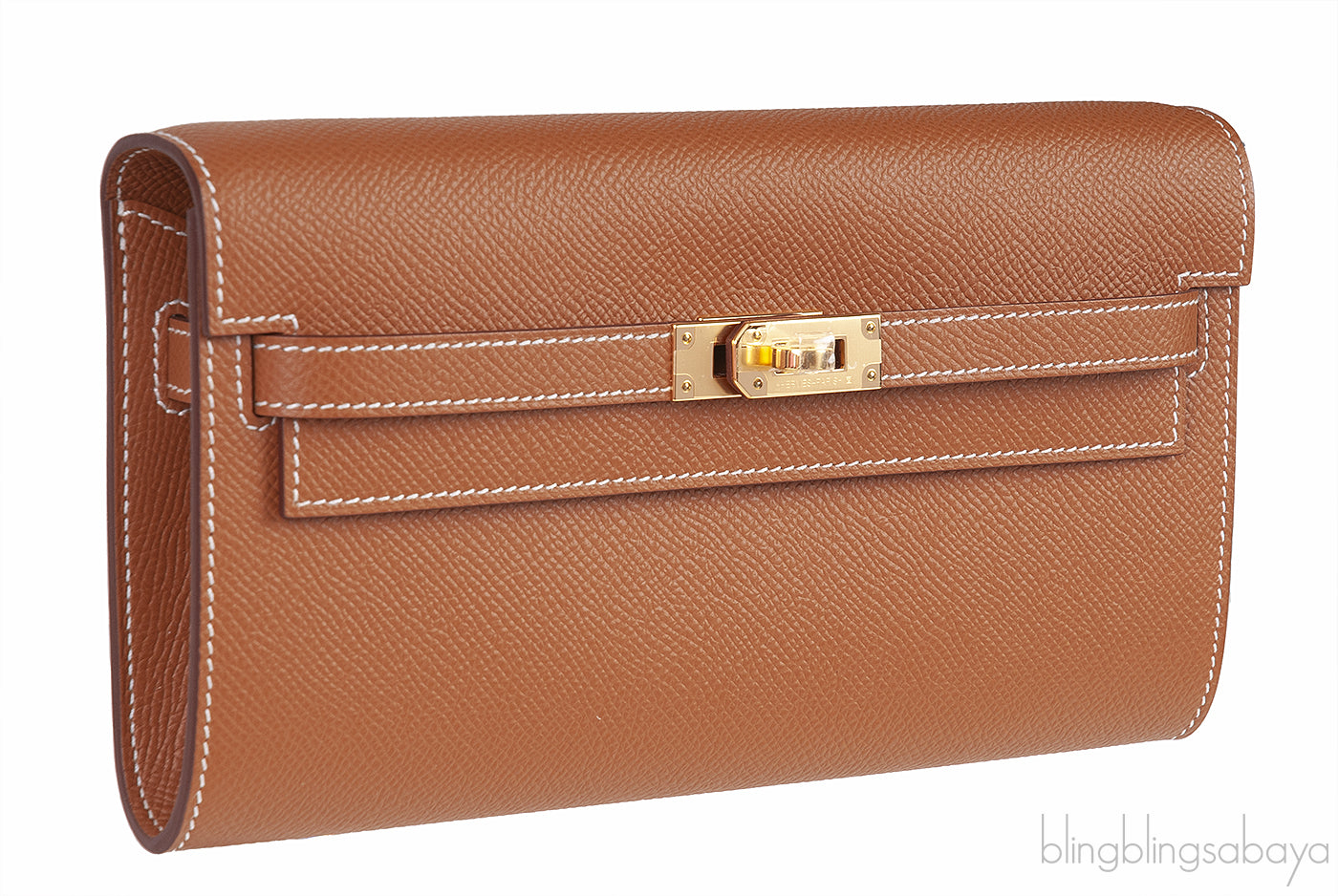 Kelly Classique To Go Gold Epsom Wallet