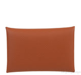 Calvi Gold Epsom Card Holder