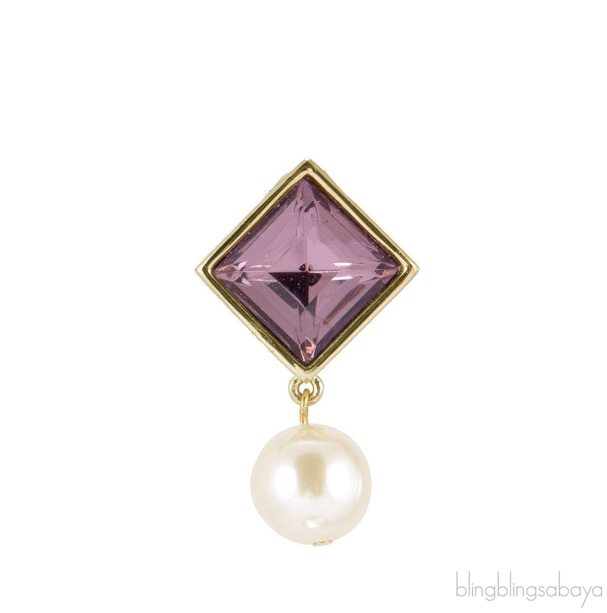 Crystal Pearl Drop Earrings