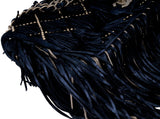 Suede Fringe & Chains Flap Bag