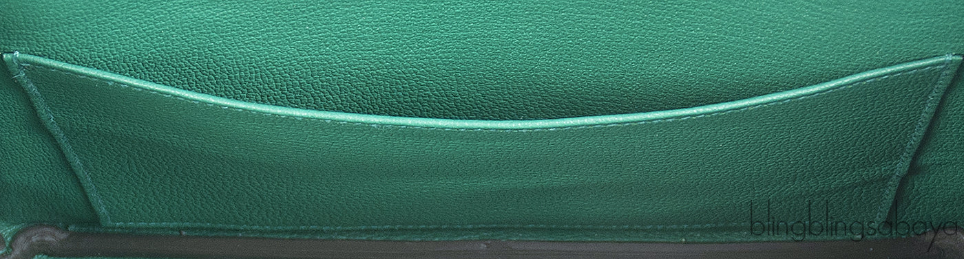 Hermes Birkin 25 Ostrich Vert Vertigo GHW