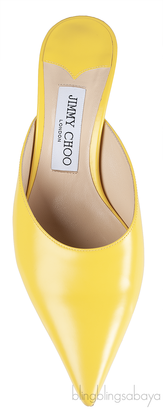 Jimmy Choo Yellow Pointed Toe Mule