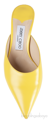 Jimmy Choo Yellow Pointed Toe Mule
