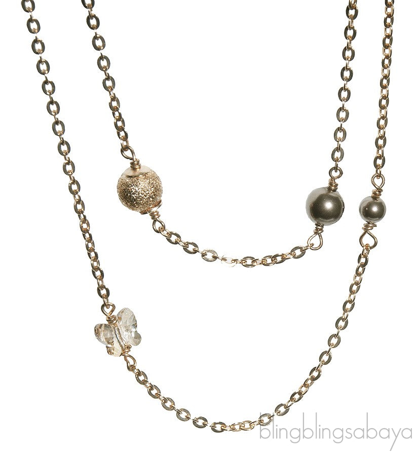 Long Multi-strand Necklace