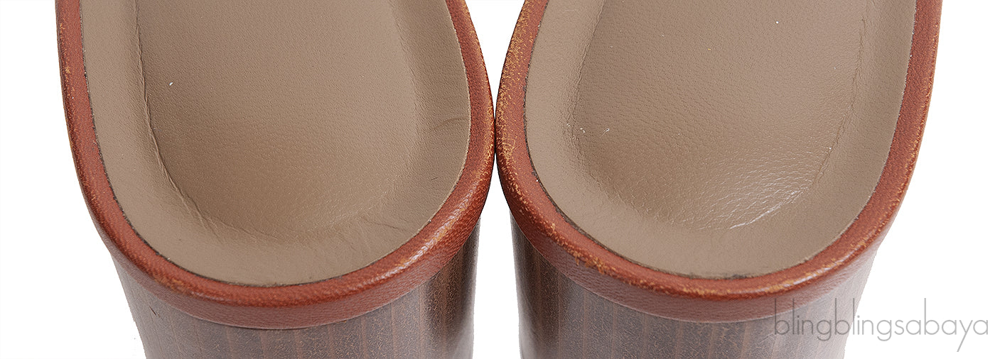 Hermes Brown Ajaccio Sandals