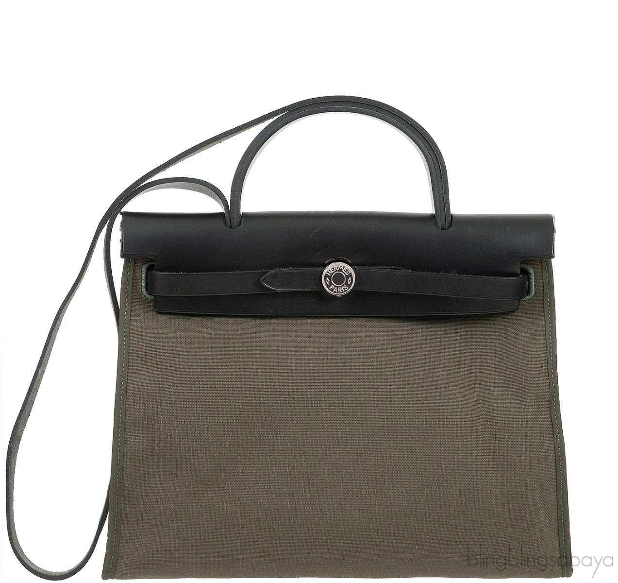 Hermes Herbag Zip PM Olive Green