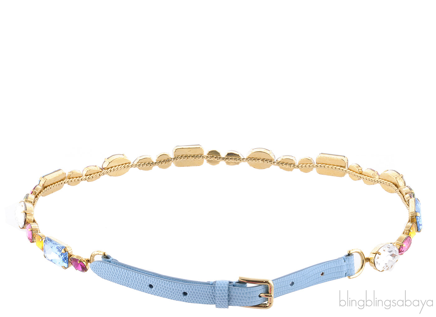 Crystal Embellished textured Belt