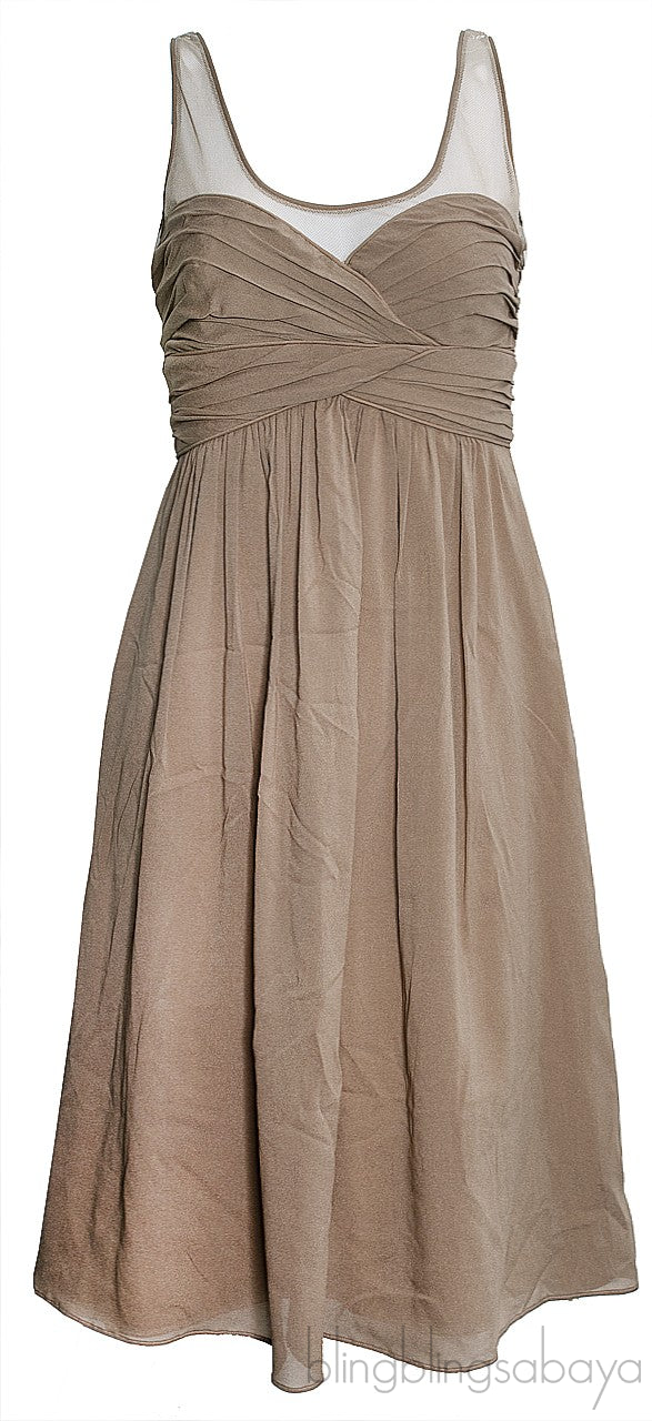 Nude Silk Dress