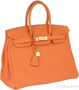 Birkin 35 Orange Togo GHW