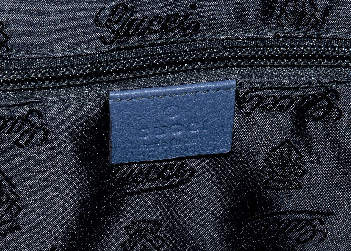 Blue Guccissima Monogram Cabas