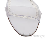 Manolo Blahnik White Clear ECO PVC Scolto Open Toe Mules