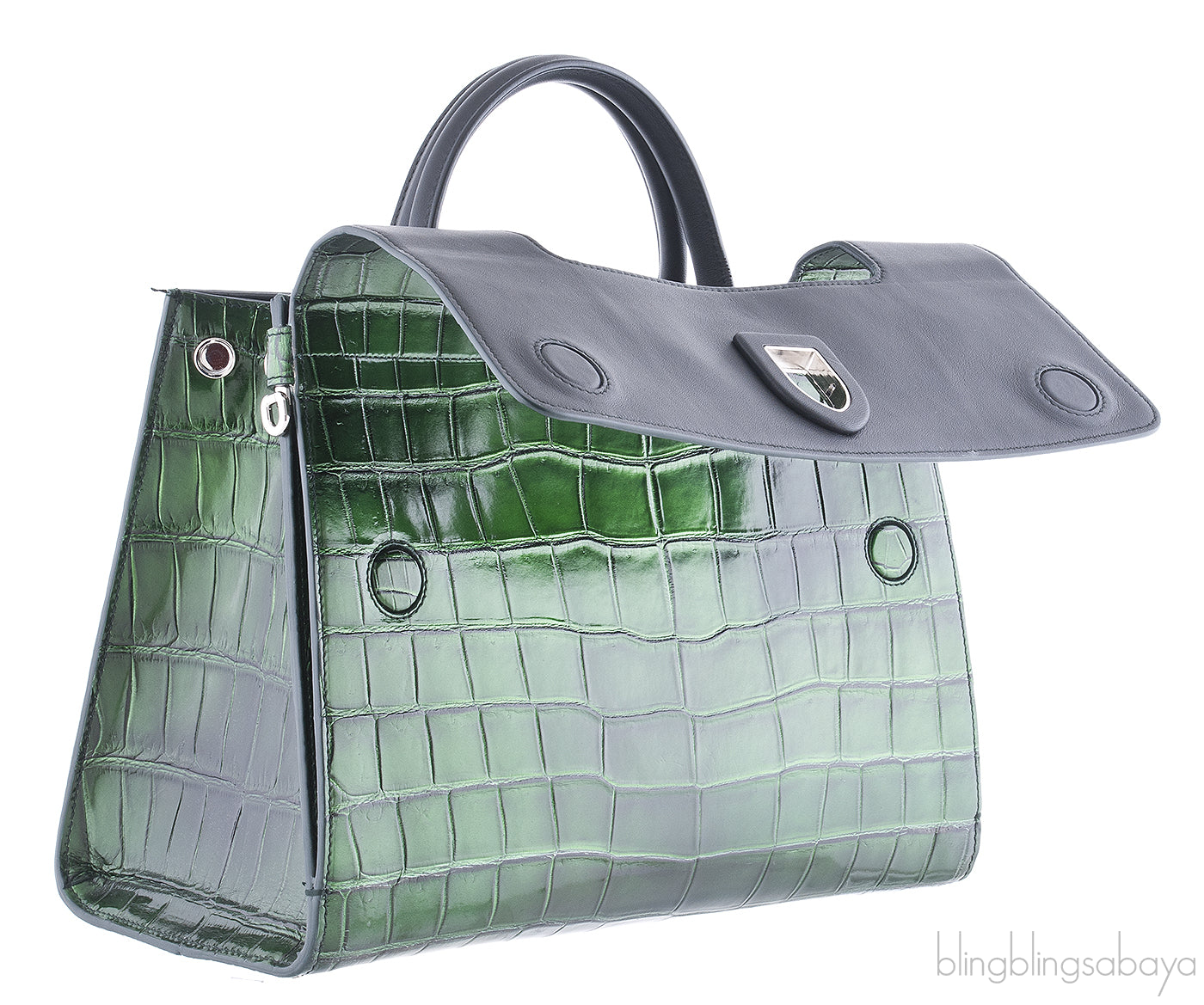 Diorever Bi-Color Crocodile Medium Bag*