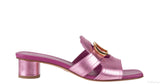 OR Montaigne Metallic Fuchsia Heels Slide