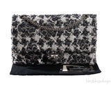 Chanel 2.55 Reissue Camellia Tweed Black and White Flap Bag