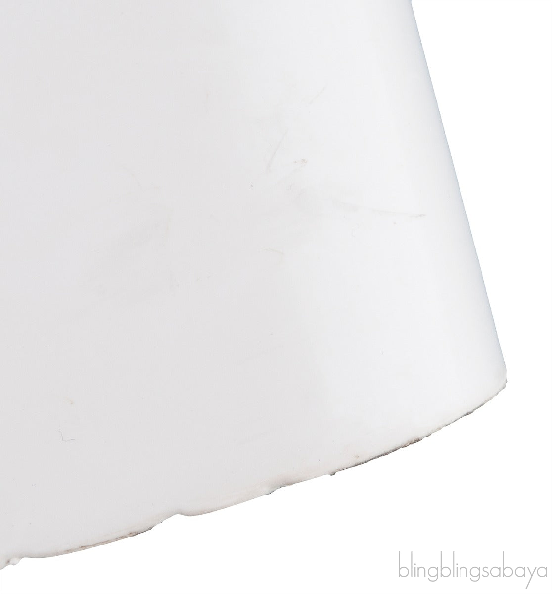 White Rubber Slide Sandals