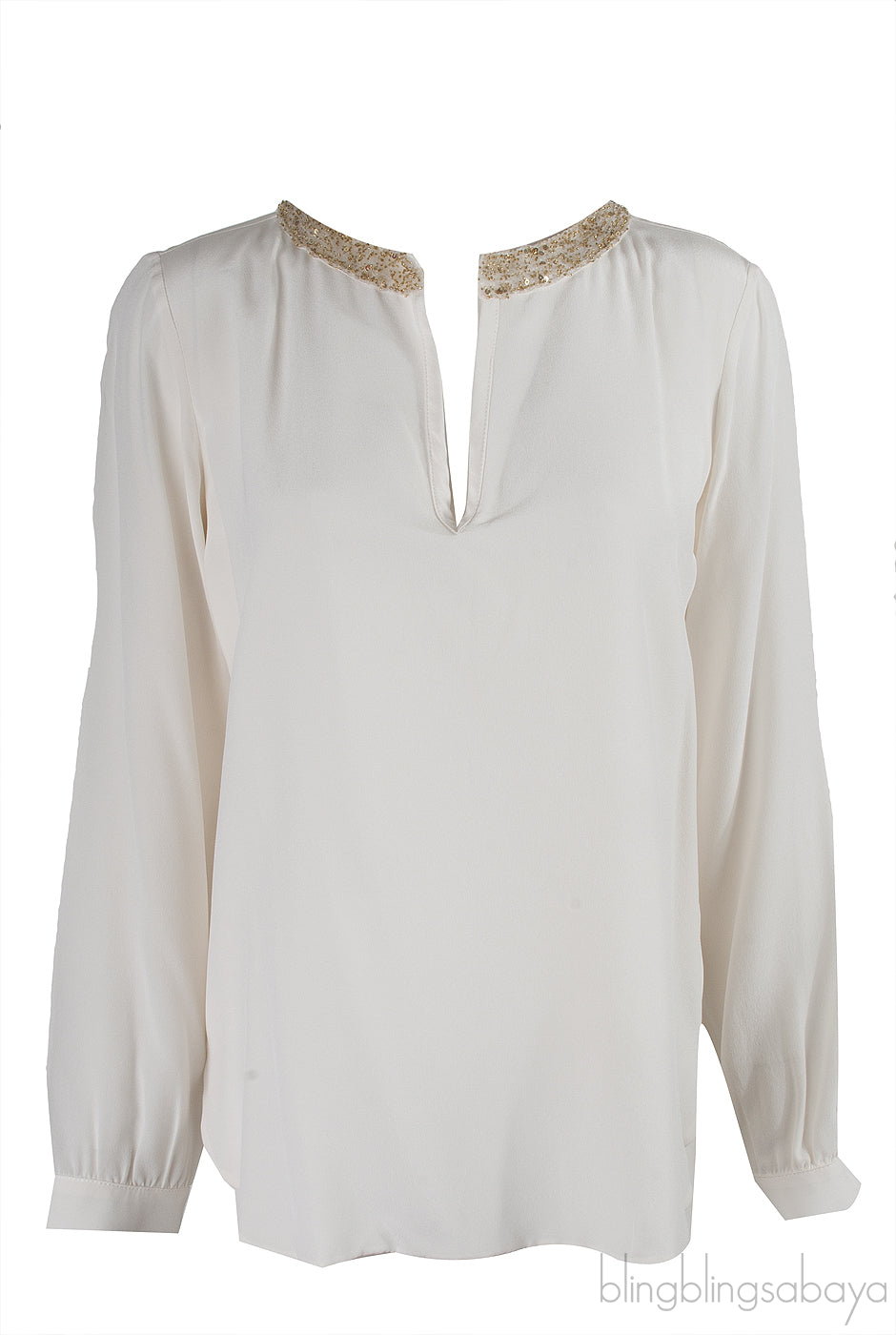 Bead Sequin Embellished Shirt