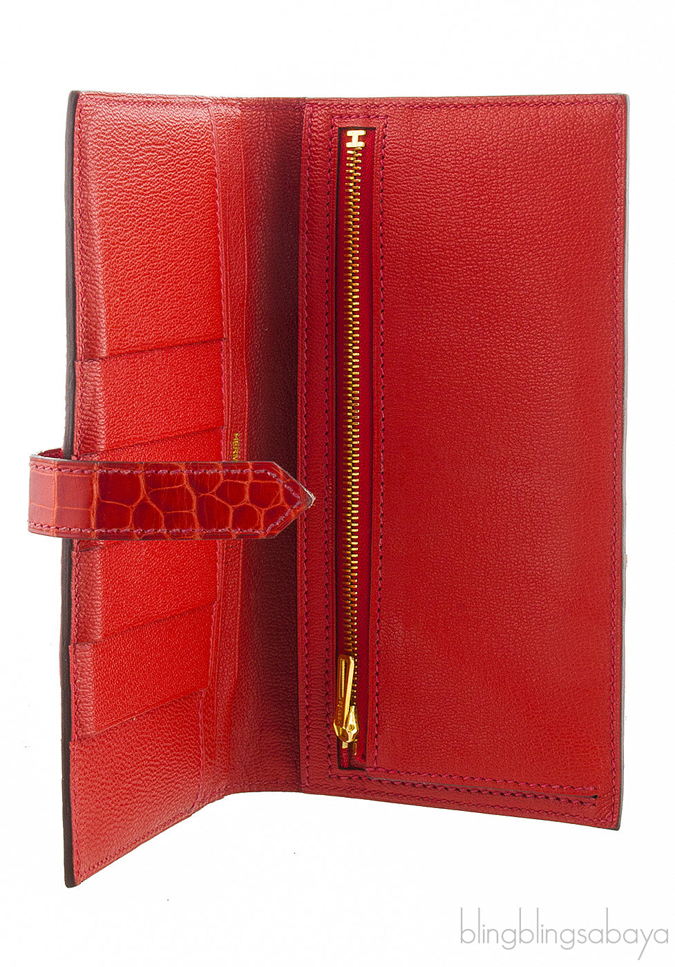 Geranium Bearn Crocodile Wallet