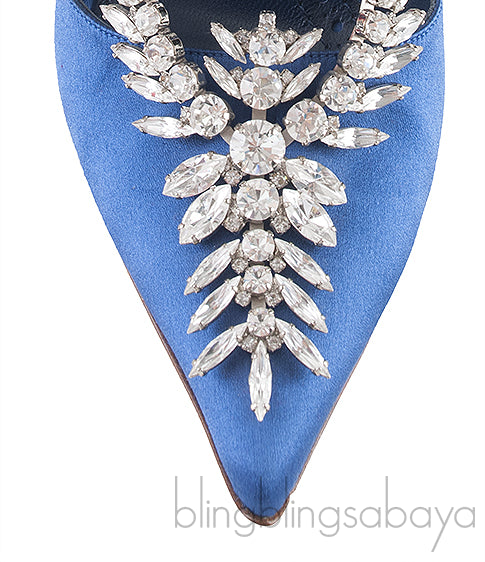 Lala Blue Crystal Heels
