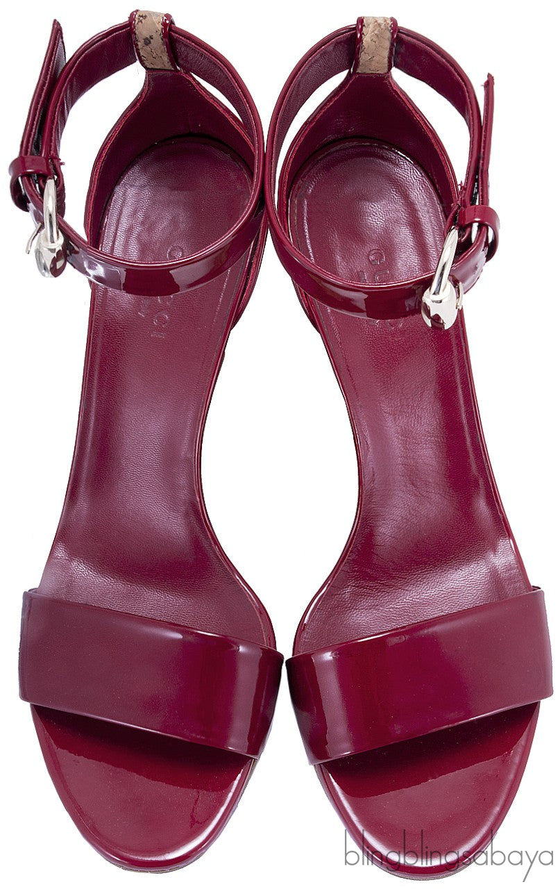 Red \"Santander\" Cork Wedge