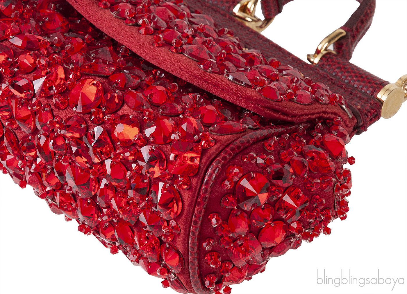Micro Sicily Crystal-Embellished Cross-Body Bag