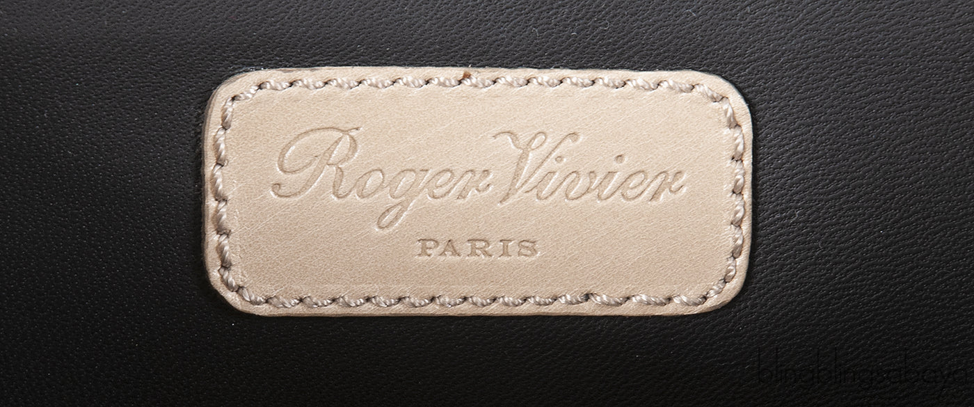 Roger Vivier Greyish Brown Python Shoulder Bag