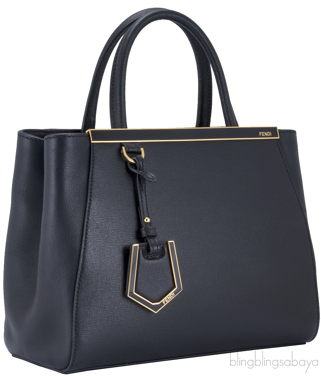 2Jours Small Textured Leather Shopper