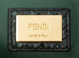 Fendi Peekaboo Medium Green Python Bag