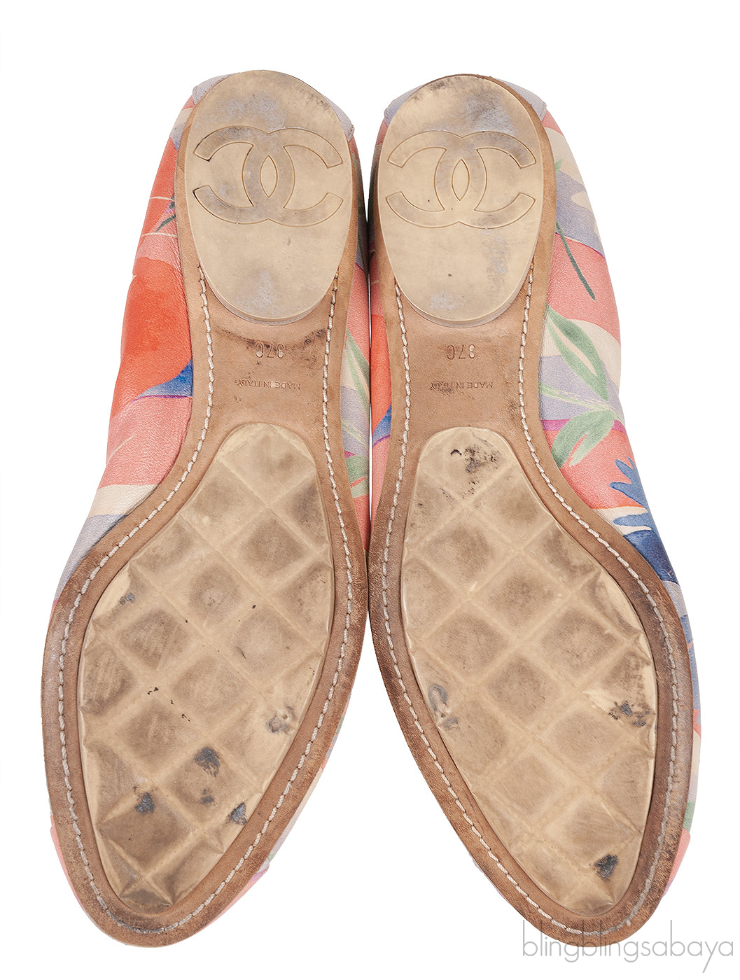 Chanel Multi-color Printed Ballerina Flat