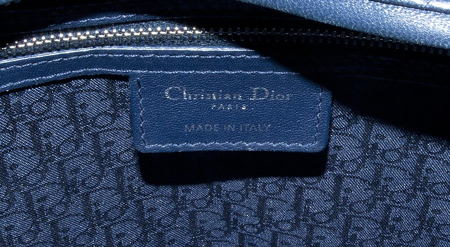 Lady Dior Large Blue Indigo