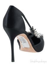 Lala Black Crystal Heels