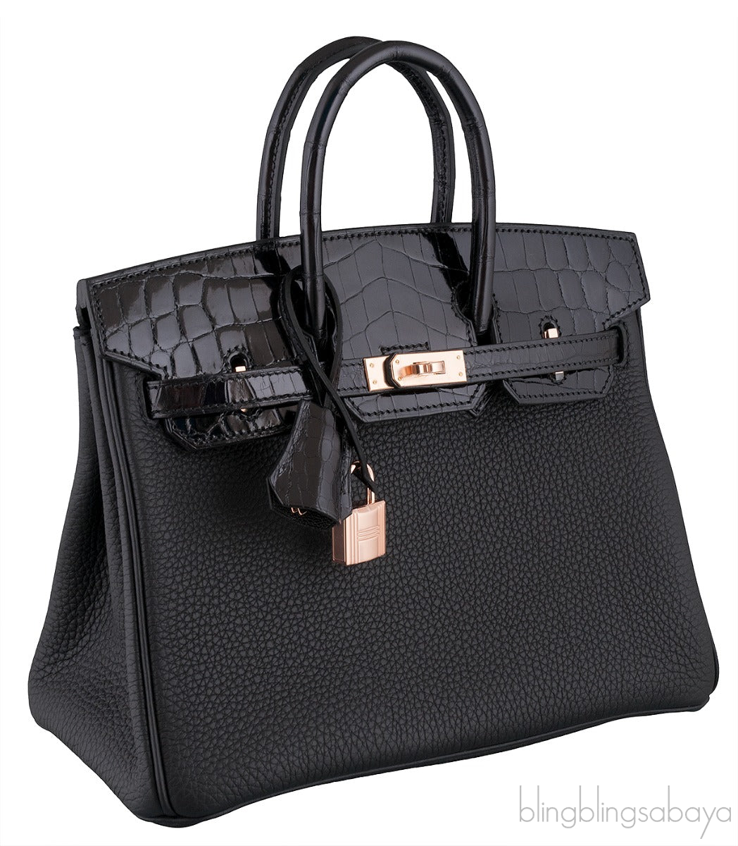 Birkin 25 Touch Togo Shiny Crocodile RGH